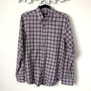 Hugo boss • plaid button-up
